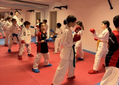 LV-Training U12/U14 Kumite in Wien 2025: Nachwuchs-Karateka im Training