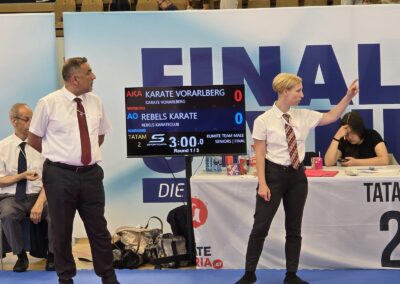 Team-Kumite-Finale der Staatsmeisterschaft 2026: Rebels Karateclub Wien gegen Vorarlberg